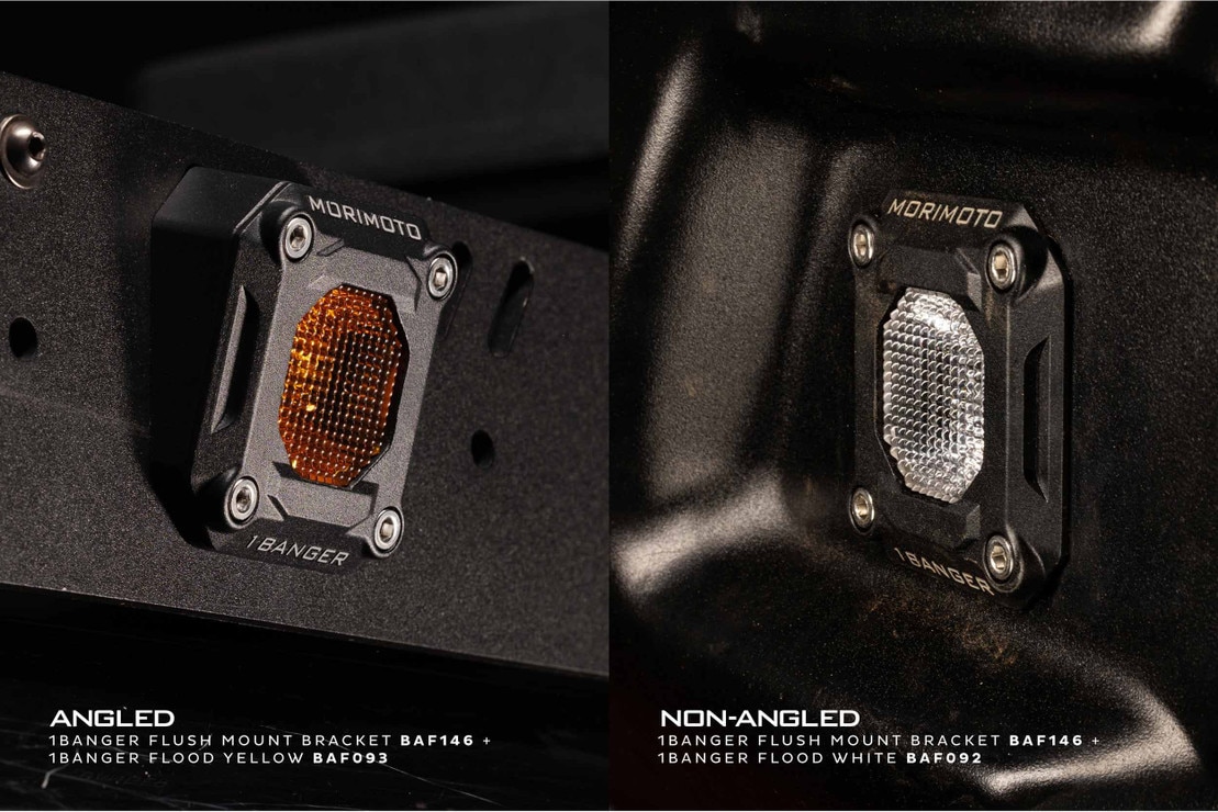 Flush or Angled Mounting Kit Morimoto 1Banger